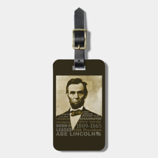 Abe Lincoln Gepäckanhänger