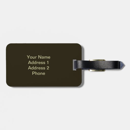 Abe Lincoln Gepäckanhänger (Rückseite horizontal)