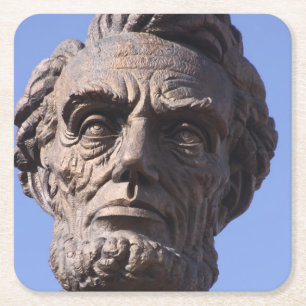 Abe Lincoln Getränk-Unterlage Rechteckiger Pappuntersetzer