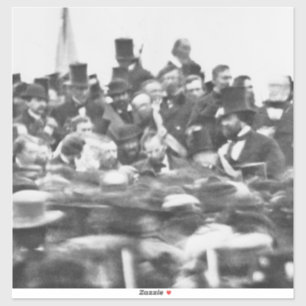 Abe Lincoln Gettysburg-Adresse: Ende des Bürgerkri Aufkleber