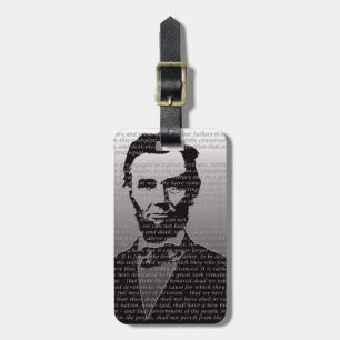 Abe Lincoln Gettysburg Adresse Gepäckanhänger