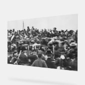 Abe Lincoln Gettysburg Rede: Ende des Zivilen Krie Acrylschild (Winkel)