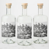Abe Lincoln Gettysburg Rede: Ende des Zivilen Krie Alkoholflaschenetikett (Flaschen)