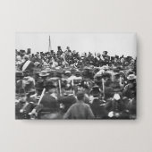 Abe Lincoln Gettysburg Rede: Ende des Zivilen Krie Button (Vorderseite)