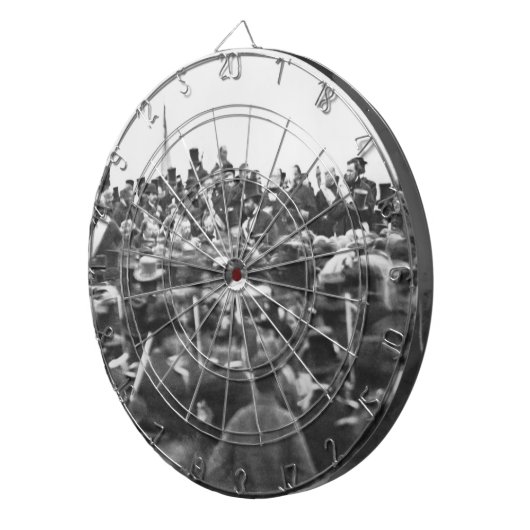 Abe Lincoln Gettysburg Rede: Ende des Zivilen Krie Dartscheibe (Vorderseite rechts)