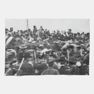 Abe Lincoln Gettysburg Rede: Ende des Zivilen Krie Geschirrtuch