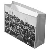 Abe Lincoln Gettysburg Rede: Ende des Zivilen Krie Große Geschenktüte (Vorderseite Schrägansicht)