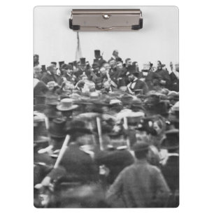Abe Lincoln Gettysburg Rede: Ende des Zivilen Krie Klemmbrett