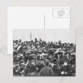 Abe Lincoln Gettysburg Rede: Ende des Zivilen Krie Postkarte (Vorne/Hinten)