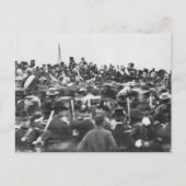 Abe Lincoln Gettysburg Rede: Ende des Zivilen Krie Postkarte (Vorderseite)