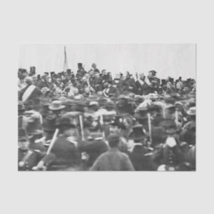 Abe Lincoln Gettysburg Rede: Ende des Zivilen Krie Seidenpapier