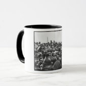 Abe Lincoln Gettysburg Rede: Ende des Zivilen Krie Tasse (Vorderseite Links)