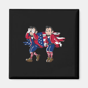 Abe Lincoln Griddy Amerikanische Flagge 4. Juli  Magnet
