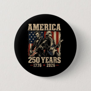 Abe Lincoln Gründungsvater Gitarre 250. Button