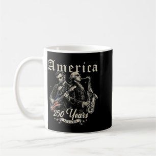 Abe Lincoln Gründungsvater spielt Gitarre Kaffeetasse