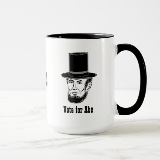 Abe Lincoln Kampagnen-Tasse Tasse (Rechts)