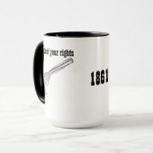 Abe Lincoln Kampagnen-Tasse Tasse (Vorderseite Links)