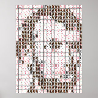 Abe Lincoln Kartenmontage Poster