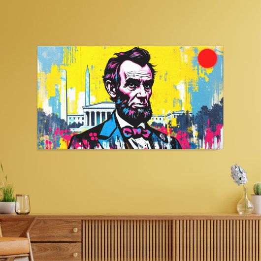 ABE LINCOLN LEINWANDDRUCK (Insitu (Wohnzimmer))
