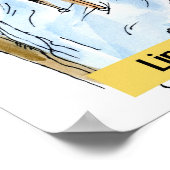 Abe Lincoln & Mary Todd in Bed Funny Poster (Ecke)