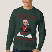 ABE LINCOLN MERRY CHRISTMAS SWEATSHIRT (Vorderseite)