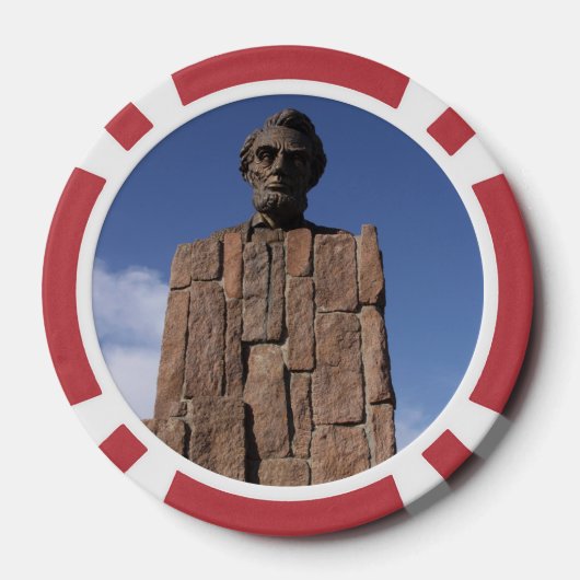Abe Lincoln Pokerchips (Rückseite)