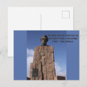 Abe Lincoln Postcard Postkarte (Vorne/Hinten)