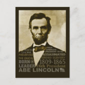 Abe Lincoln Postkarte (Vorderseite)
