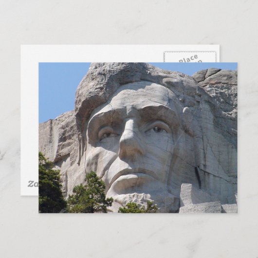Abe Lincoln Postkarte (Vorne/Hinten)