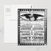 Abe Lincoln Postkarte (Vorne/Hinten)