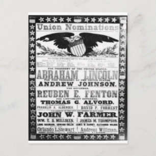 Abe Lincoln Postkarte