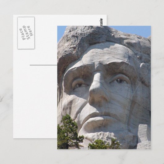 Abe Lincoln Postkarte (Vorne/Hinten)