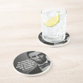 Abe Lincoln Quote für Ansprüche Sandstein Untersetzer (Seite)