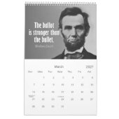 Abe Lincoln Quotes mit Foto des Präsidenten Kalender (Mär 2027)