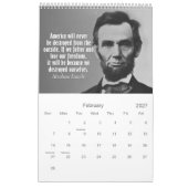 Abe Lincoln Quotes mit Foto des Präsidenten Kalender (Feb 2027)