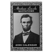 Abe Lincoln Quotes mit Foto des Präsidenten Kalender (Titelbild)