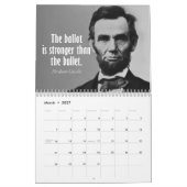 Abe Lincoln Quotes mit Foto Kalender (Mär 2027)