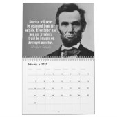 Abe Lincoln Quotes mit Foto Kalender (Feb 2027)