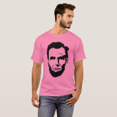 Abe Lincoln Rosa T-Shirt (Vorne ganz)
