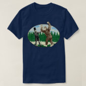 ABE Lincoln Sasquatch Hunter Bigfoot Logo Men Shor T-Shirt (Design vorne)