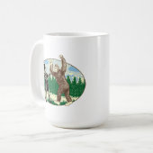 ABE LINCOLN: SASQUATCH JÄGER - lustiges Kaffeetasse (Vorderseite Links)