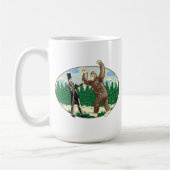 ABE LINCOLN: SASQUATCH JÄGER - lustiges Kaffeetasse (Links)