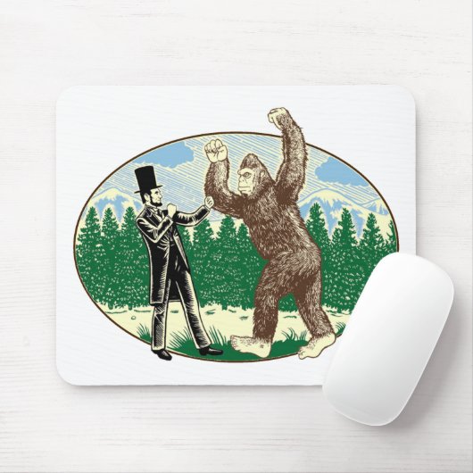 ABE LINCOLN: SASQUATCH JÄGER - lustiges Mousepad (Mit Mouse)