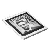 Abe Lincoln & "Stand Firm" Zitat Notizblock (angewinkelt)