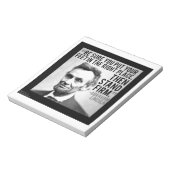 Abe Lincoln & "Stand Firm" Zitat Notizblock (Rotiert)
