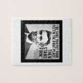 Abe Lincoln & "Stand Firm" Zitat Puzzle (Horizontal)