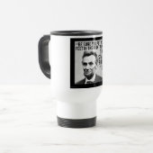 Abe Lincoln & "Stand Firm" Zitat Reisebecher (Vorderseite Links)