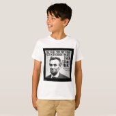 Abe Lincoln & "Stand Firm" Zitat T-Shirt (Vorne ganz)