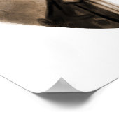 Abe Lincoln Stovepipe Hat Karikatur Poster (Ecke)