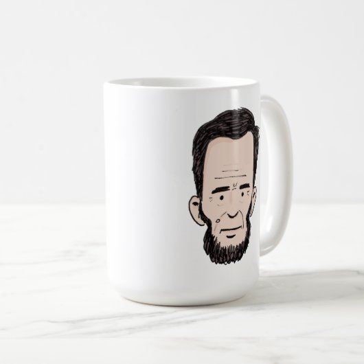 Abe Lincoln Tasse (VorderseiteRechts)